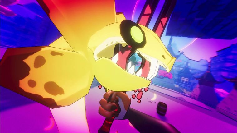 High Fructose gameplay: first-person combat against demon fruit